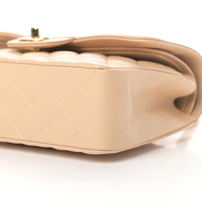 Chanel Caviar Quilted Small Double Flap Beige 10 of 10