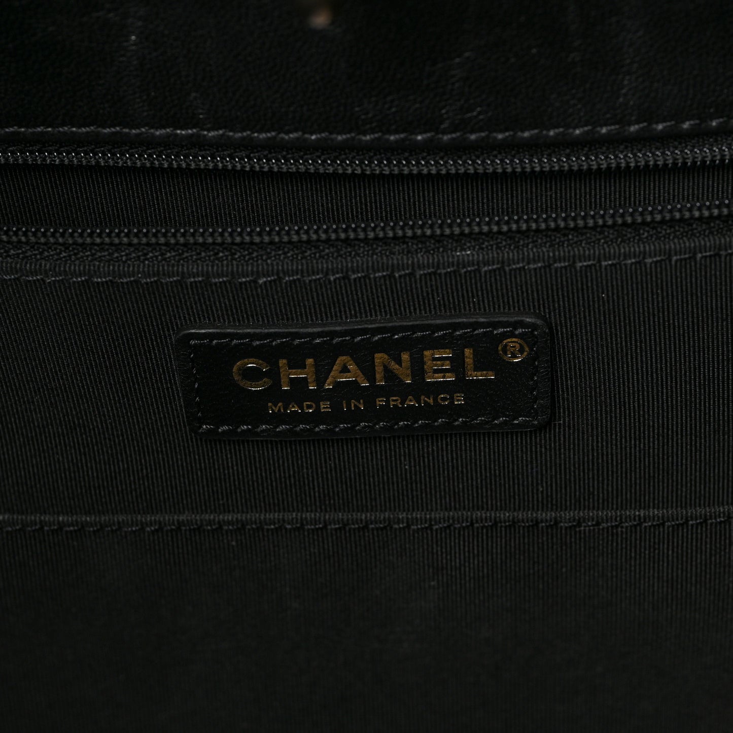 Shearling Tweed Shopper Tote Black