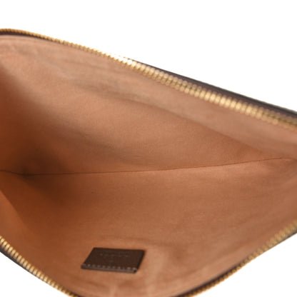 Gucci GG Supreme Monogram Large Ophidia Pouch Clutch Brown 5 of 8