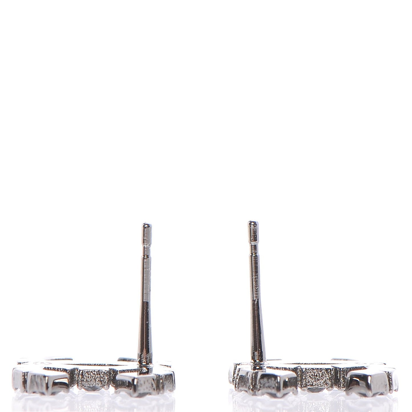Ruthenium Crystal CC Earrings Black Gold