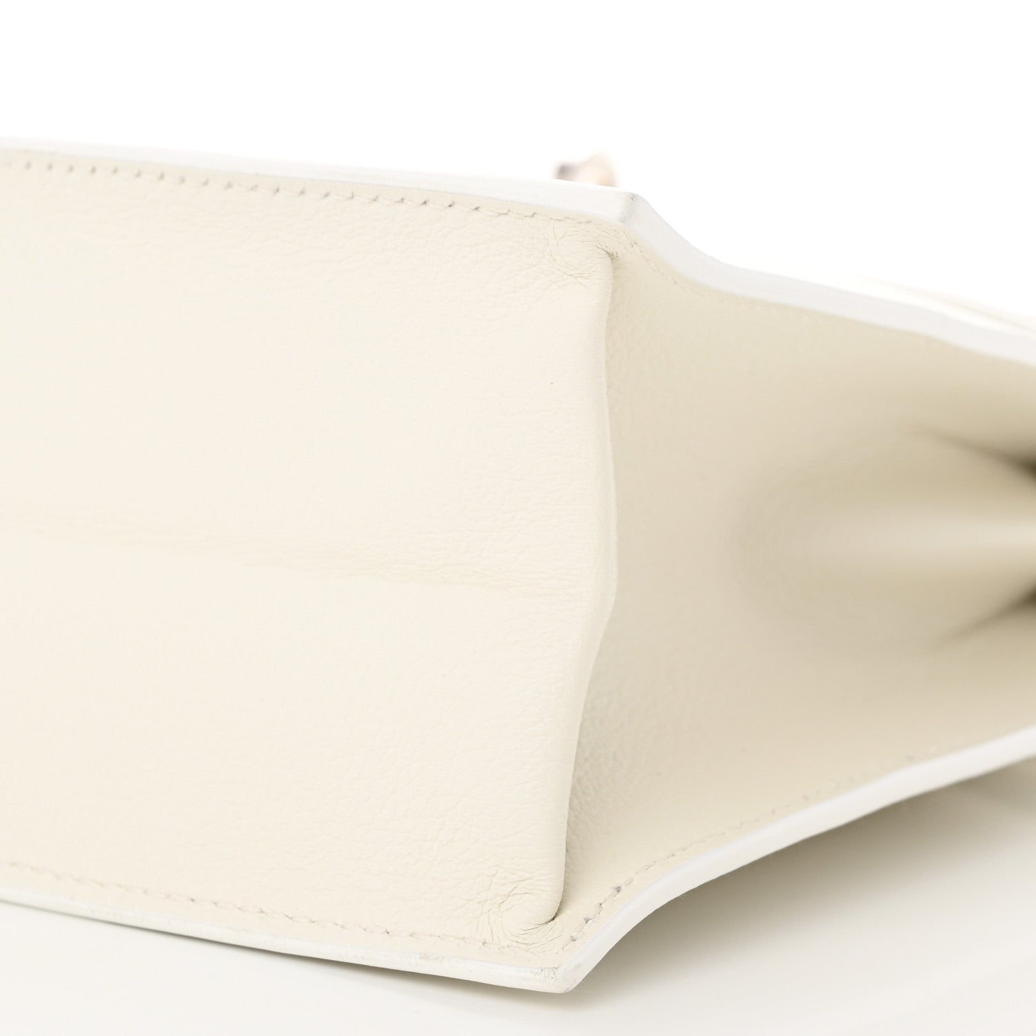 Hermes Evercolor Kelly Danse II Belt Bag White 10 of 11