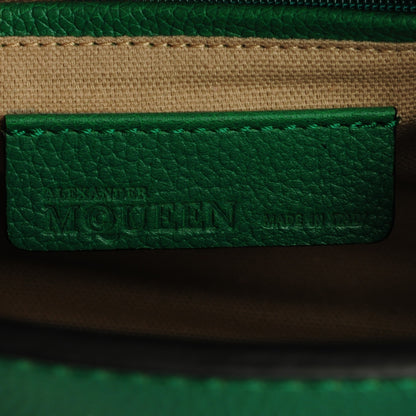 Alexander McQueen Pebbled Calfskin Mini Padlock Green 6 of 7