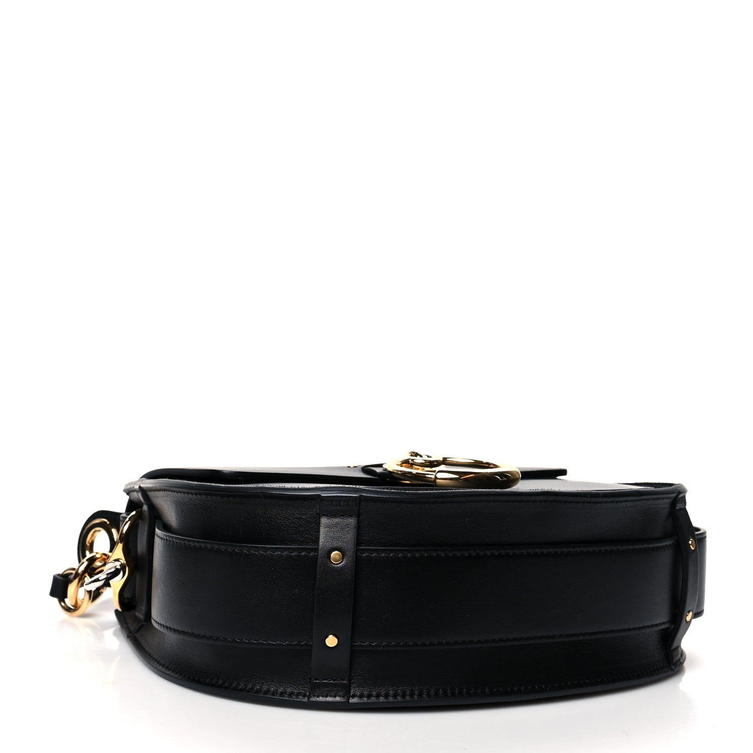 Chloe Calfskin Suede Large Tess Bag Black 4 of 9