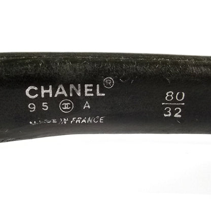 Chanel Vintage Leather Chain Link Buckle Belt 80/32 4 of 9
