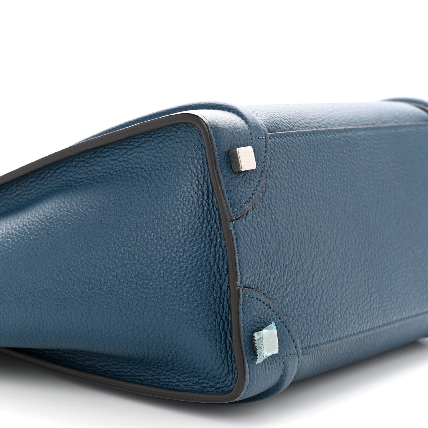 Celine Drummed Calfskin Micro Luggage Orage 9 of 12