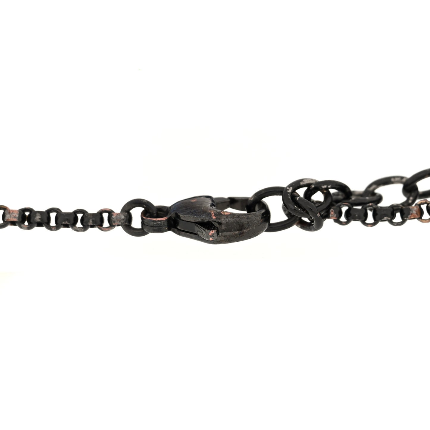 Metal Enamel Monogram Party Bracelet Black Multicolor