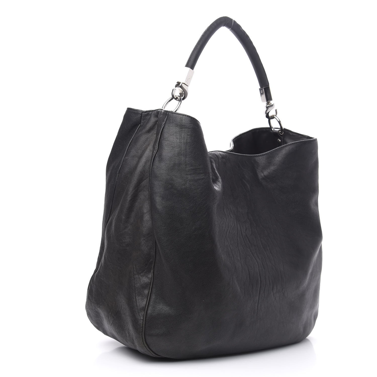 Saint Laurent Sheepskin Large Roady Hobo Black 3 of 12