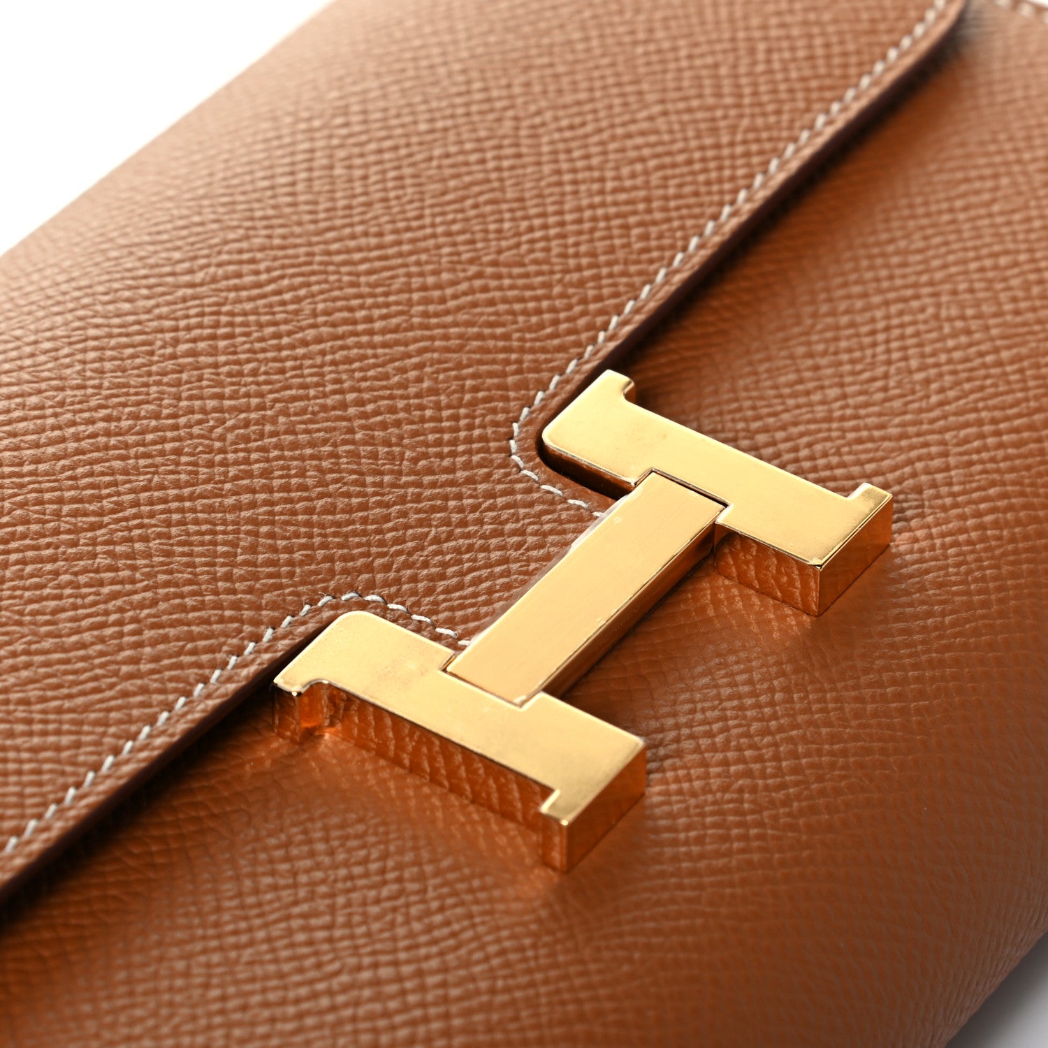 Hermes Epsom Constance Long Wallet To Go Gold 5 of 5