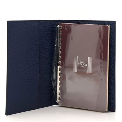 Hermes Epsom Casaque Couverture Agenda Cover GM Bleu Saphir Rose 4 of 6