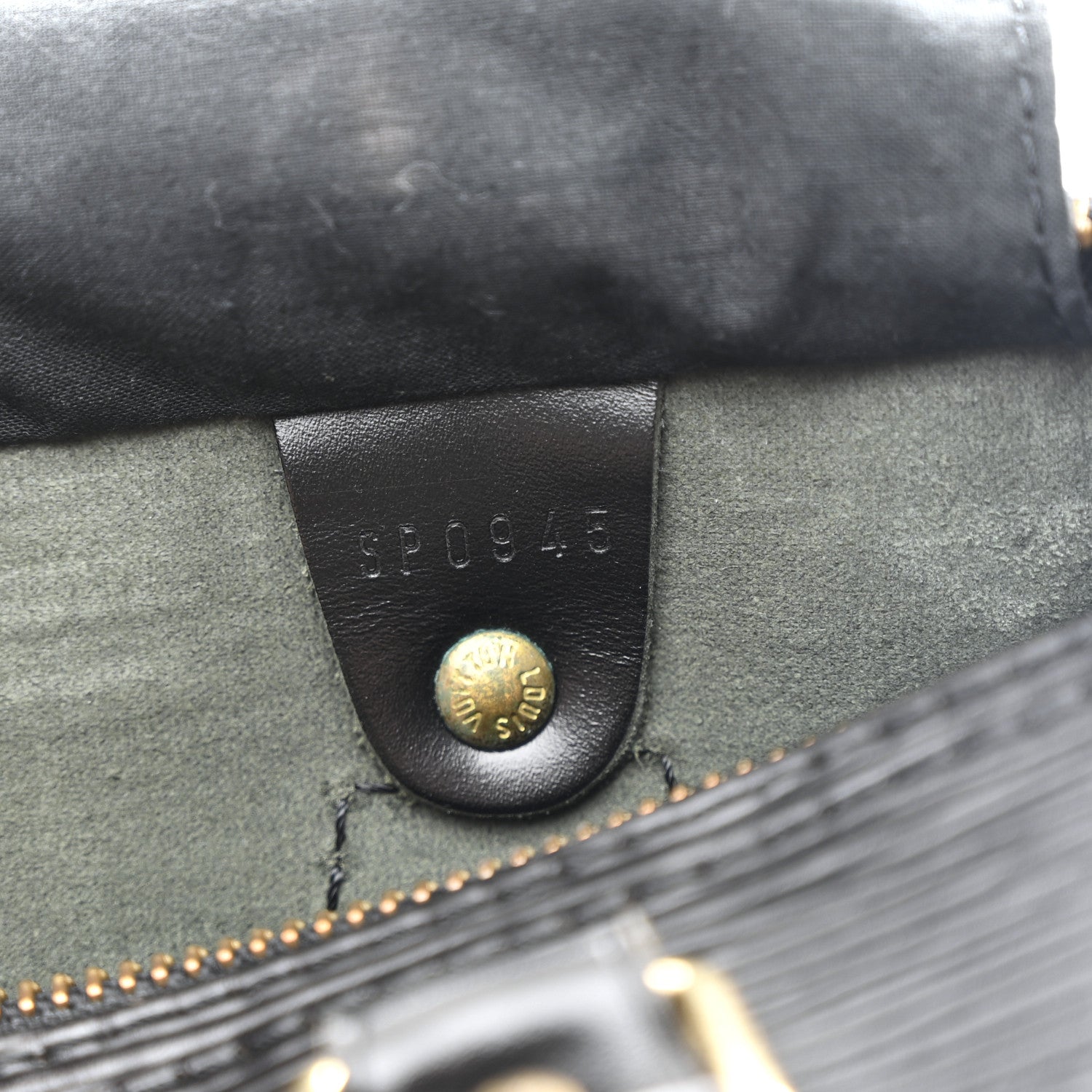 Louis Vuitton Epi Speedy 25 Black 7 of 10