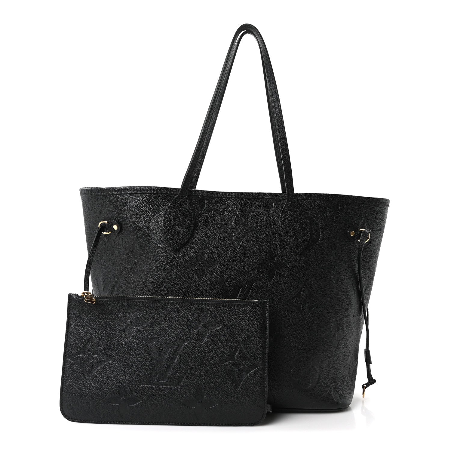 Louis Vuitton Empreinte Monogram Giant Neverfull MM Black 3 of 10