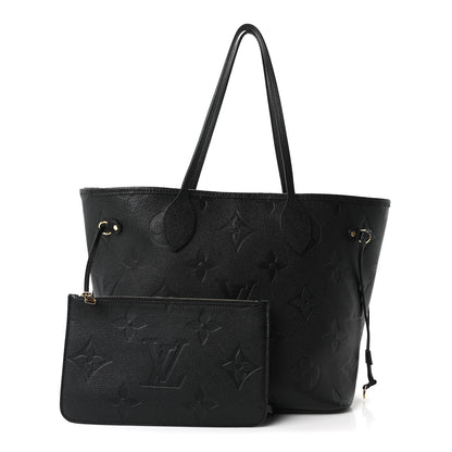 Louis Vuitton Empreinte Monogram Giant Neverfull MM Black 3 of 10
