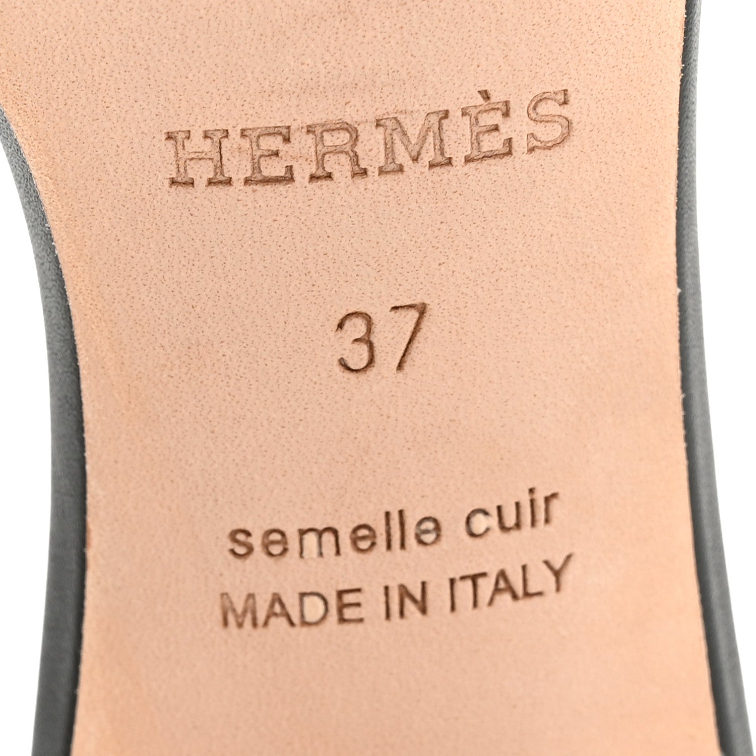 Hermes Calfskin Oasis Sandals 37 Black 7 of 11