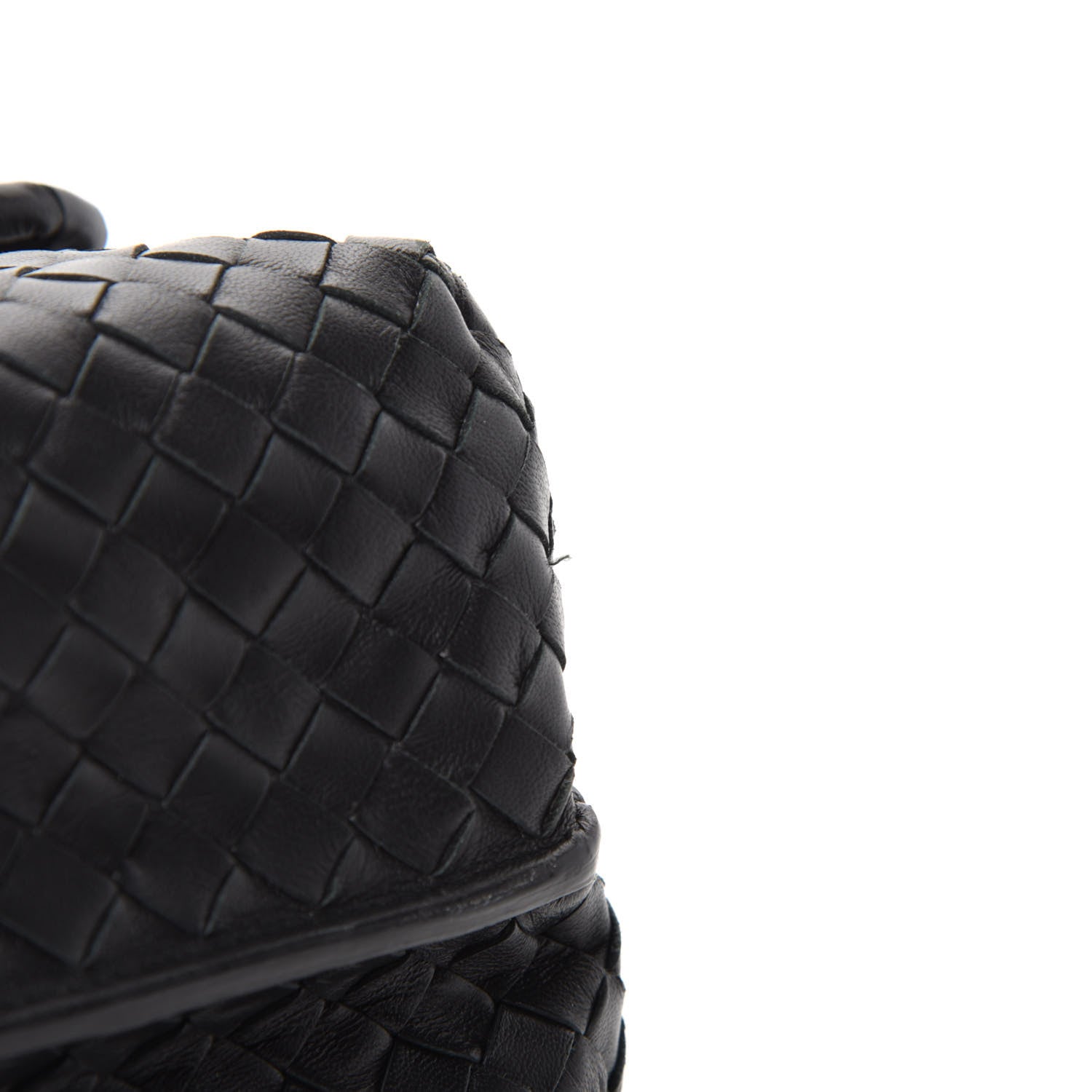 Bottega Veneta Nappa Intrecciato Flap Shoulder Bag Black 9 of 12