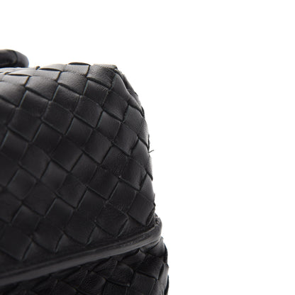 Bottega Veneta Nappa Intrecciato Flap Shoulder Bag Black 9 of 12