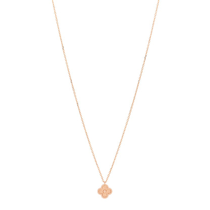 Van Cleef & Arpels 18K Rose Gold Sweet Alhambra Pendant Necklace 1 of 5