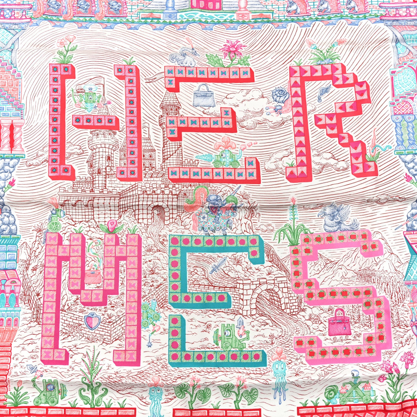 Silk Super Silk Quest Scarf 90 Rouge Grenadine