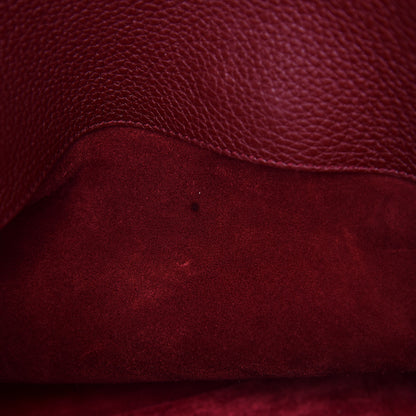 Saint Laurent Grained Calfskin Small Supple Sac De Jour Dark Pallisandre 17 of 18