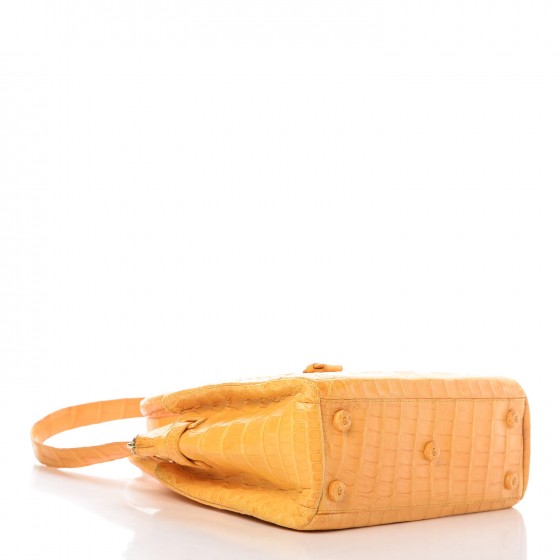 Crocodile Mini Cristina Satchel Yellow
