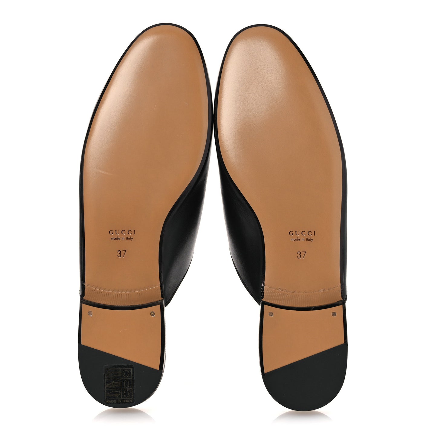 Calfskin Womens Princetown Slippers 37 Black
