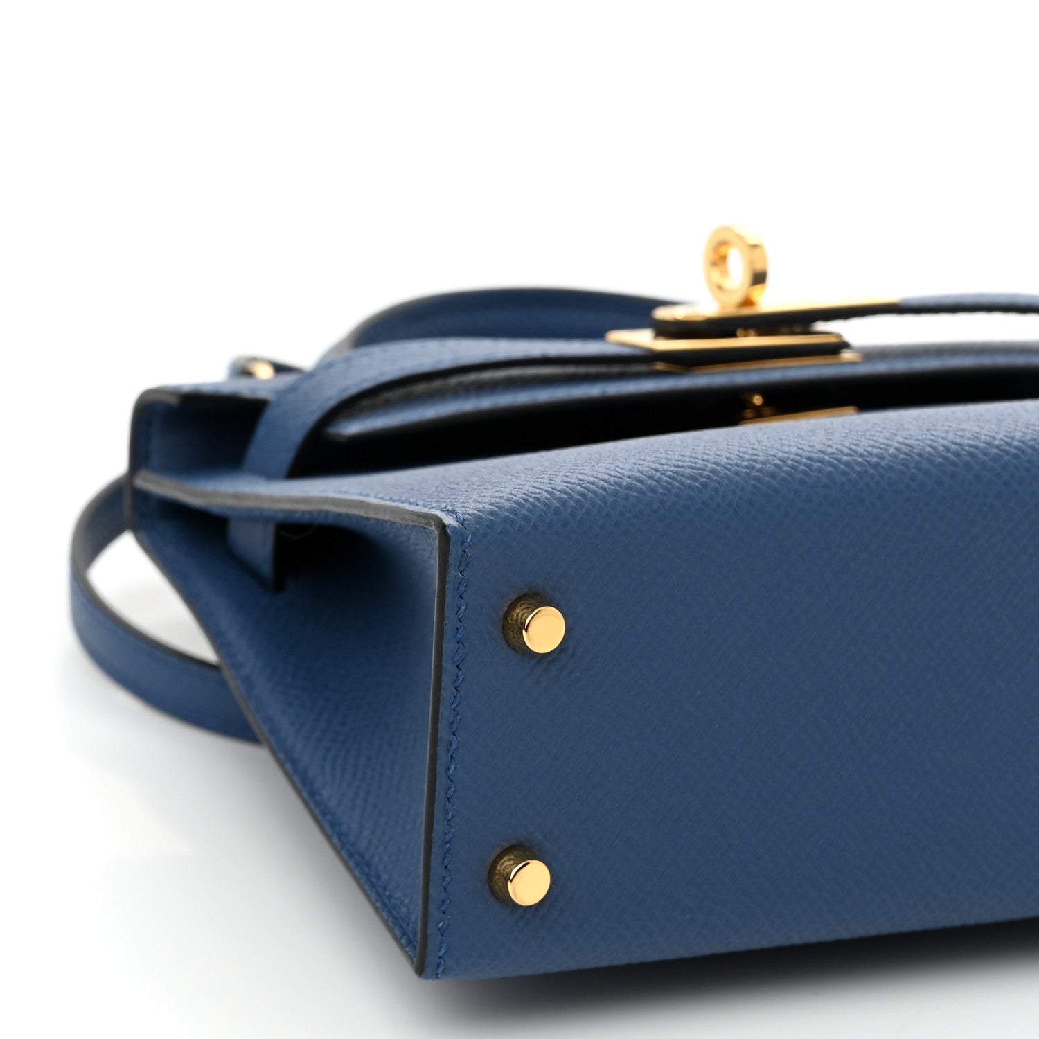 Hermes Epsom Mini Kelly Sellier 20 Bleu Agate 10 of 12