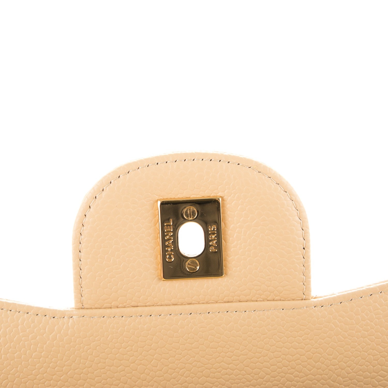 Chanel Caviar Quilted Jumbo Double Flap Beige Clair 5 of 8