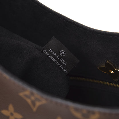 Louis Vuitton Monogram Flower Hobo Black 7 of 11