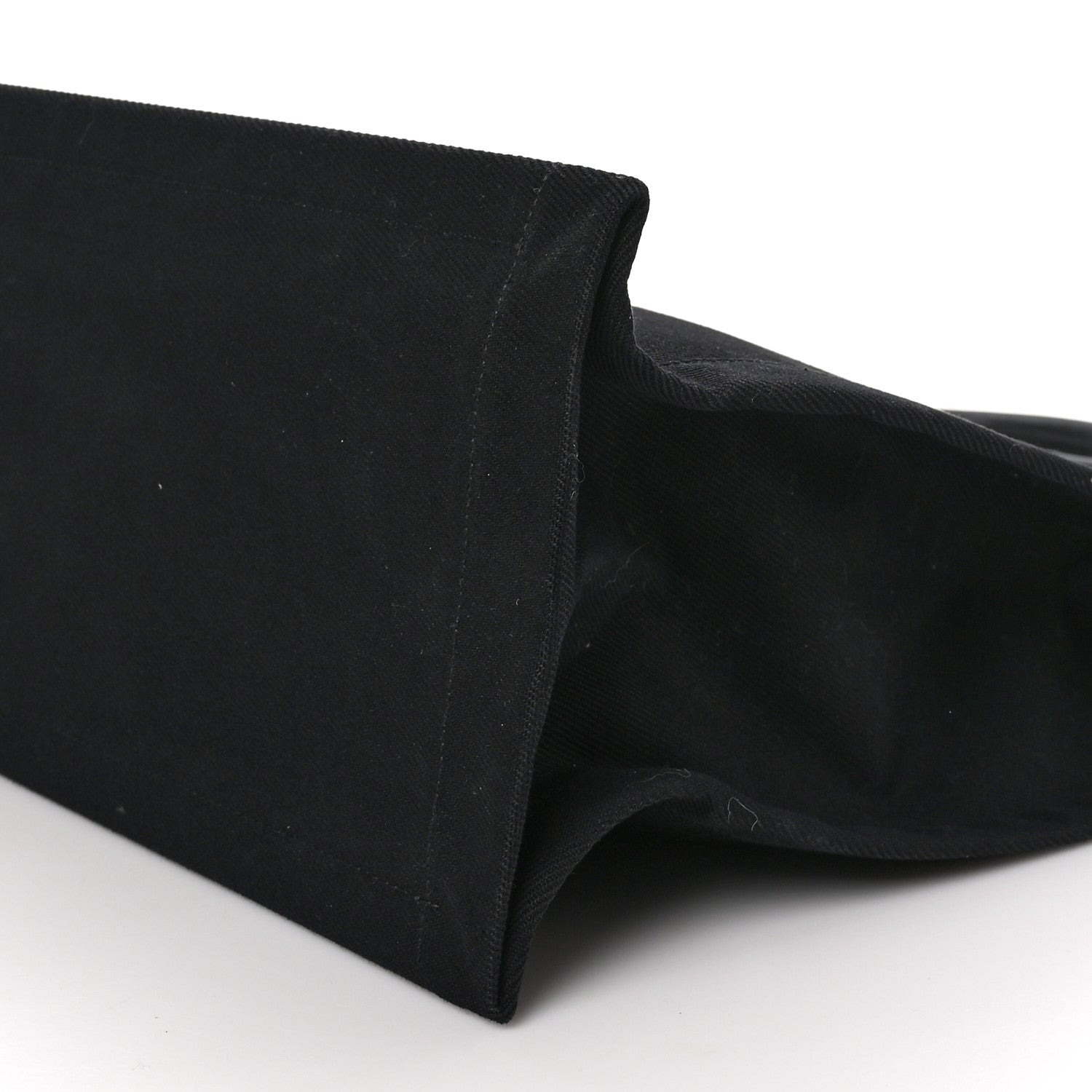 Saint Laurent Linen Calfskin Rive Gauche Tote Black 10 of 10