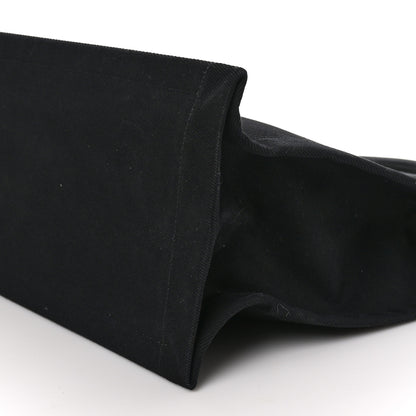 Saint Laurent Linen Calfskin Rive Gauche Tote Black 10 of 10
