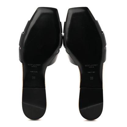 Saint Laurent Calfskin Nu Pied 05 Slide Sandals 35 Black 6 of 10