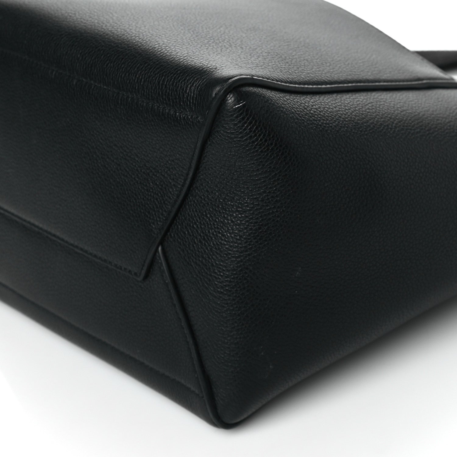 Celine Soft Grained Calfskin Sangle Bucket Bag Black 9 of 11