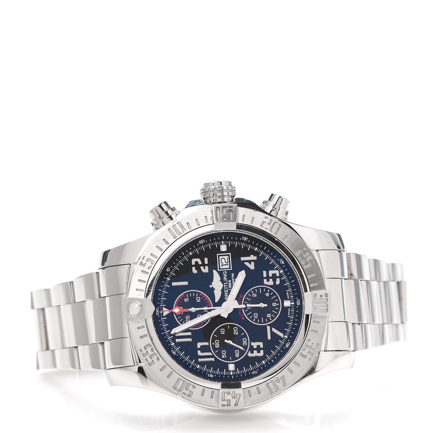 Breitling Stainless Steel 48mm Super Avenger II Automatic Watch Volcano Black A13371 2 of 6