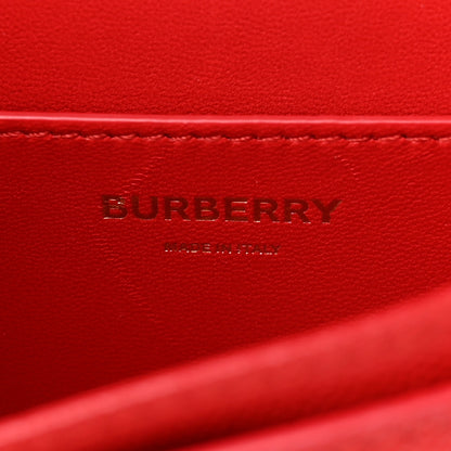 Burberry Grained Calfskin Mini TB Bag Bright Red 6 of 9