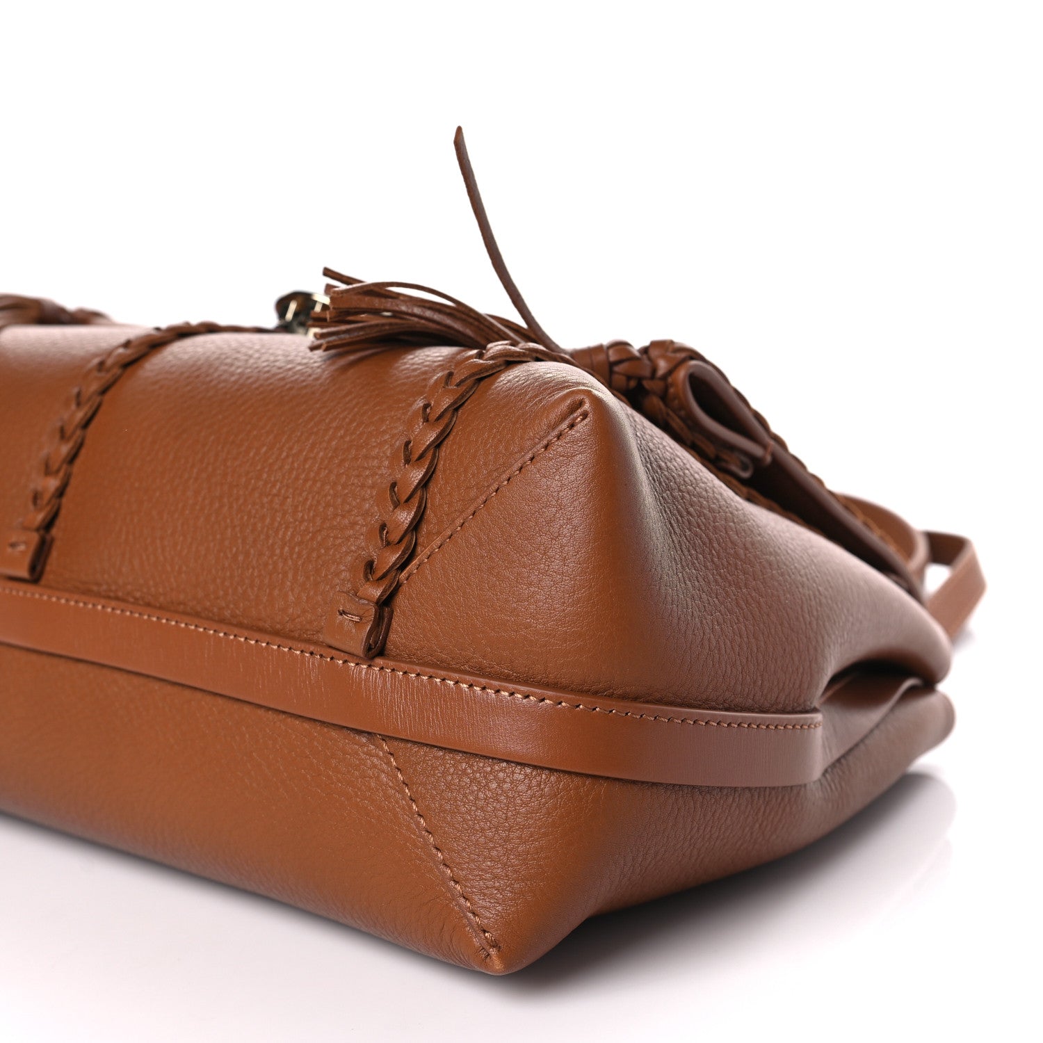 Chloe Grained Calfskin Medium Penelope Shoulder Bag Caramel 9 of 9