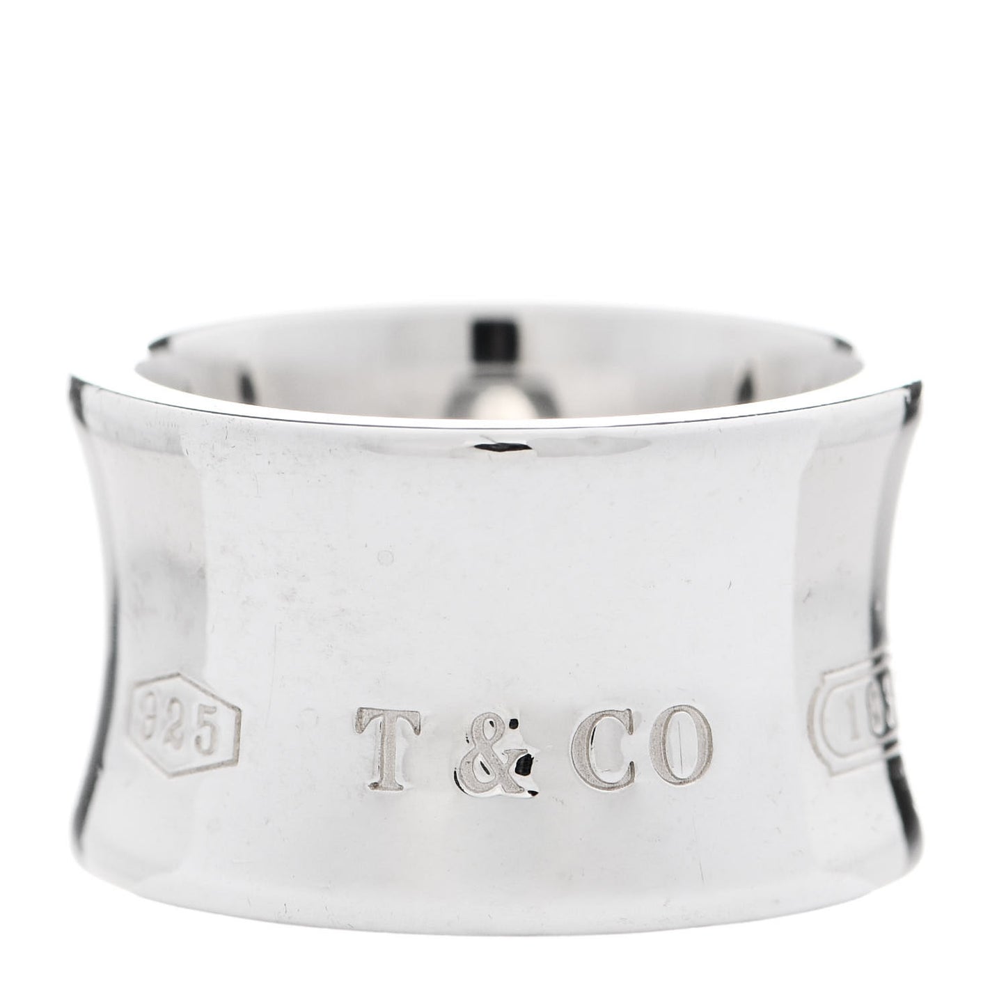 Sterling Silver Wide 1837 Ring 50 5.5