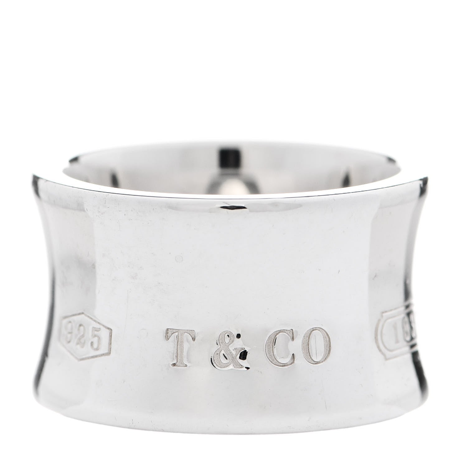 Tiffany Sterling Silver Wide 1837 Ring 50 5.5 1 of 6
