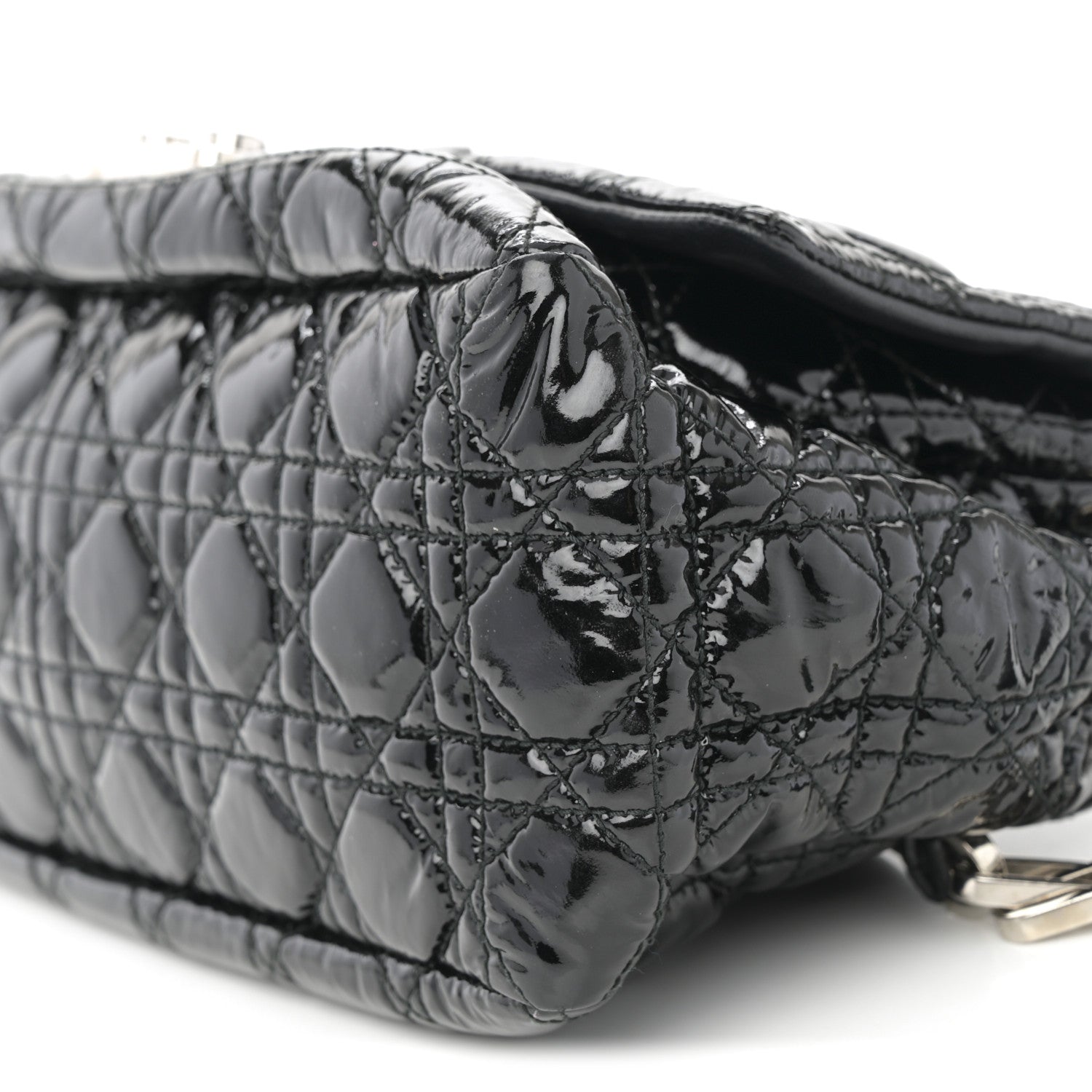 Christian Dior Patent Cannage New Lock Flap Black 30 of 34