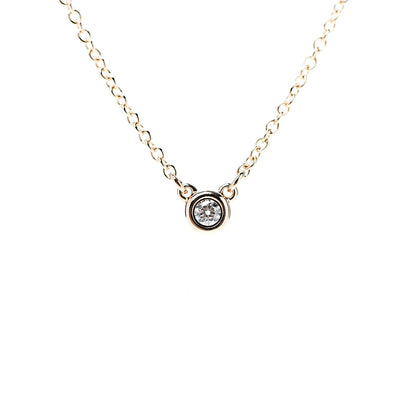 Tiffany 18K Rose Gold Diamond .03ct Elsa Peretti Diamonds by the Yard Pendant Necklace 5 of 5