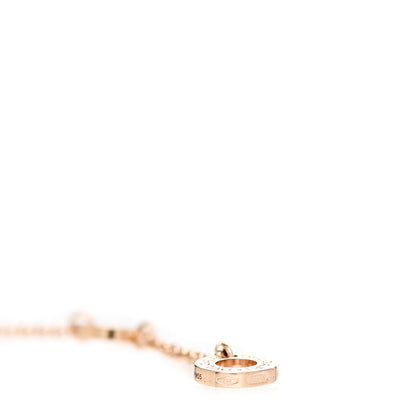 Bulgari 18K Rose Gold Diamond Small B.Zero1 Pave Pendant Necklace 6 of 8