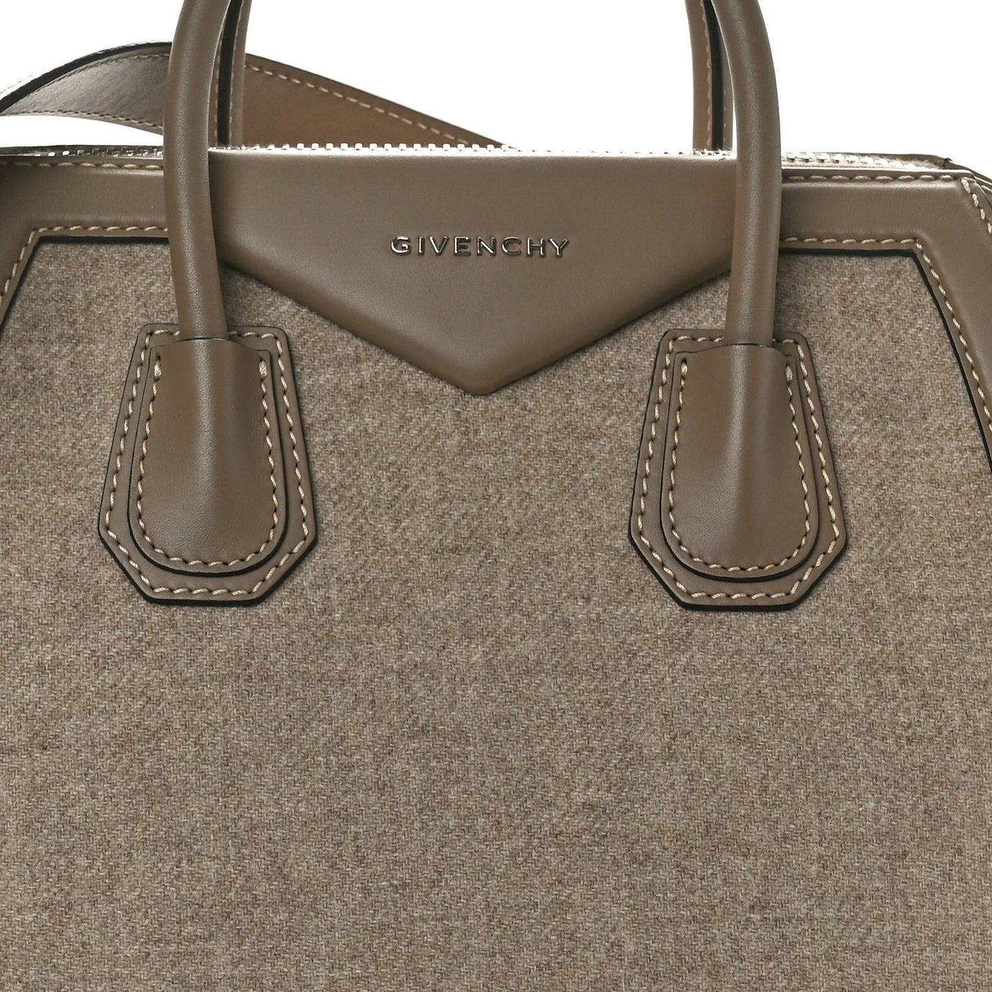 Calfskin Wool Medium Antigona Beige