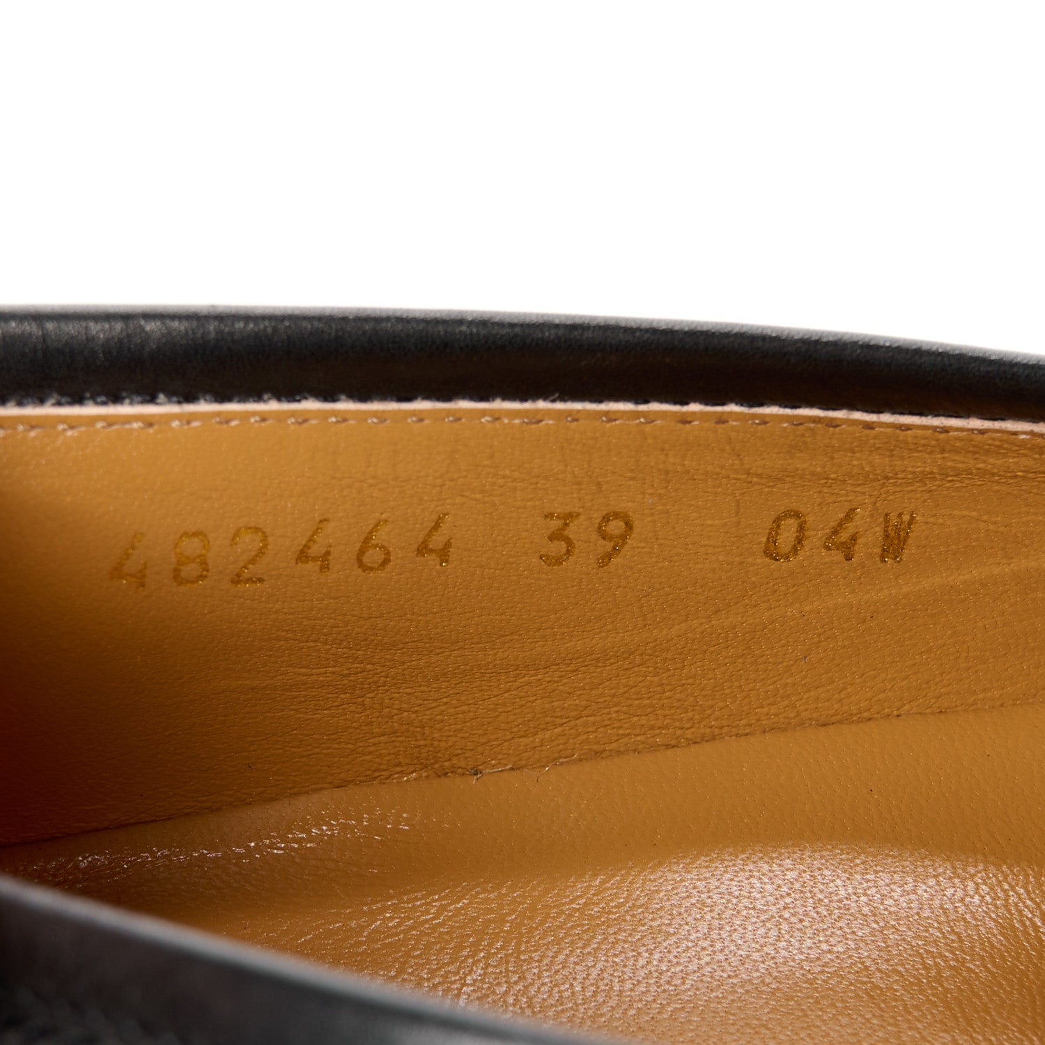 Gucci Calfskin Womens Jordaan Loafers 39 Black 9 of 9