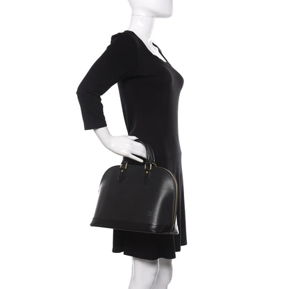 Louis Vuitton Epi Alma PM Black 2 of 9
