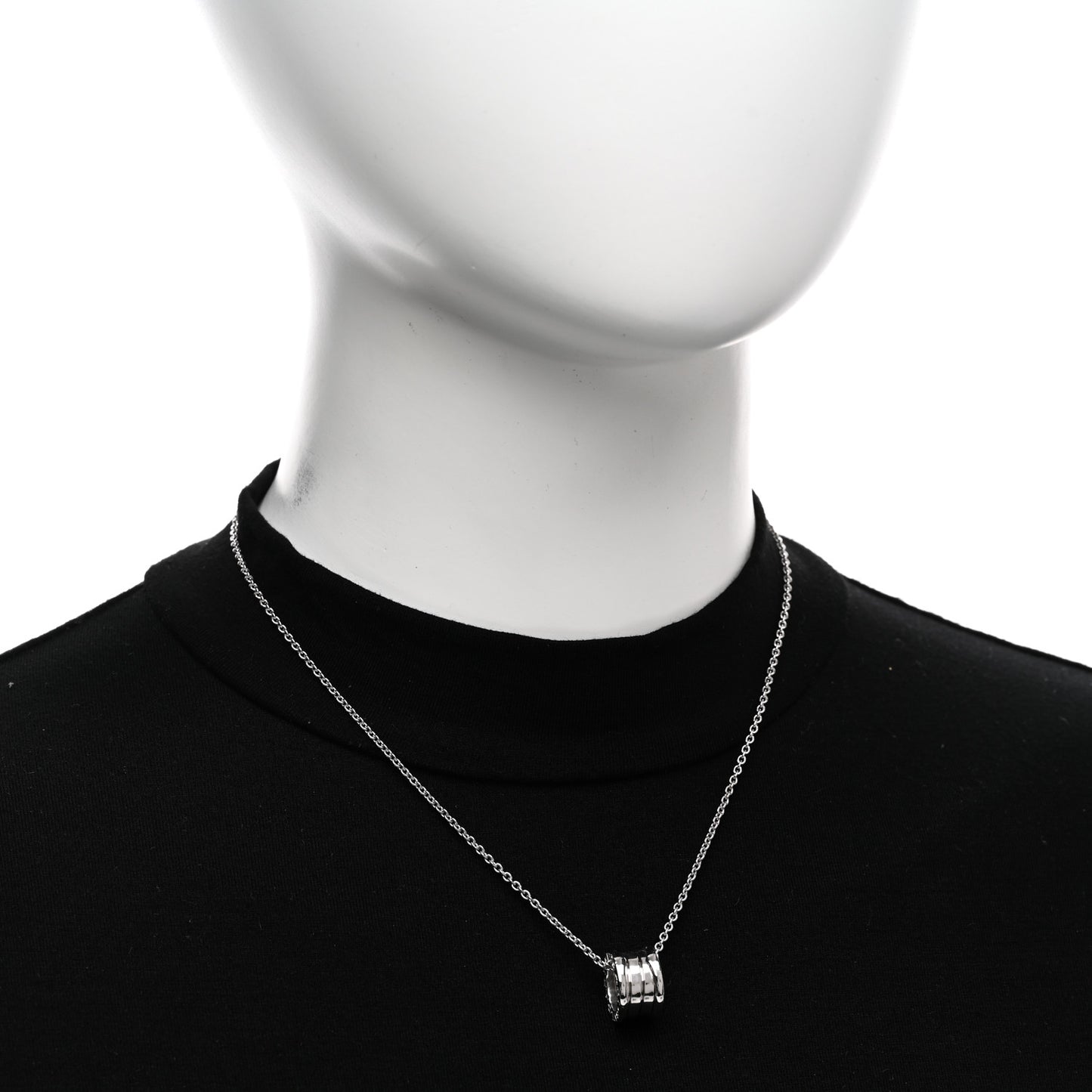 18K White Gold B.Zero1 Pendant Necklace