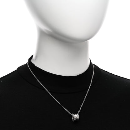 Bulgari 18K White Gold B.Zero1 Pendant Necklace 2 of 4