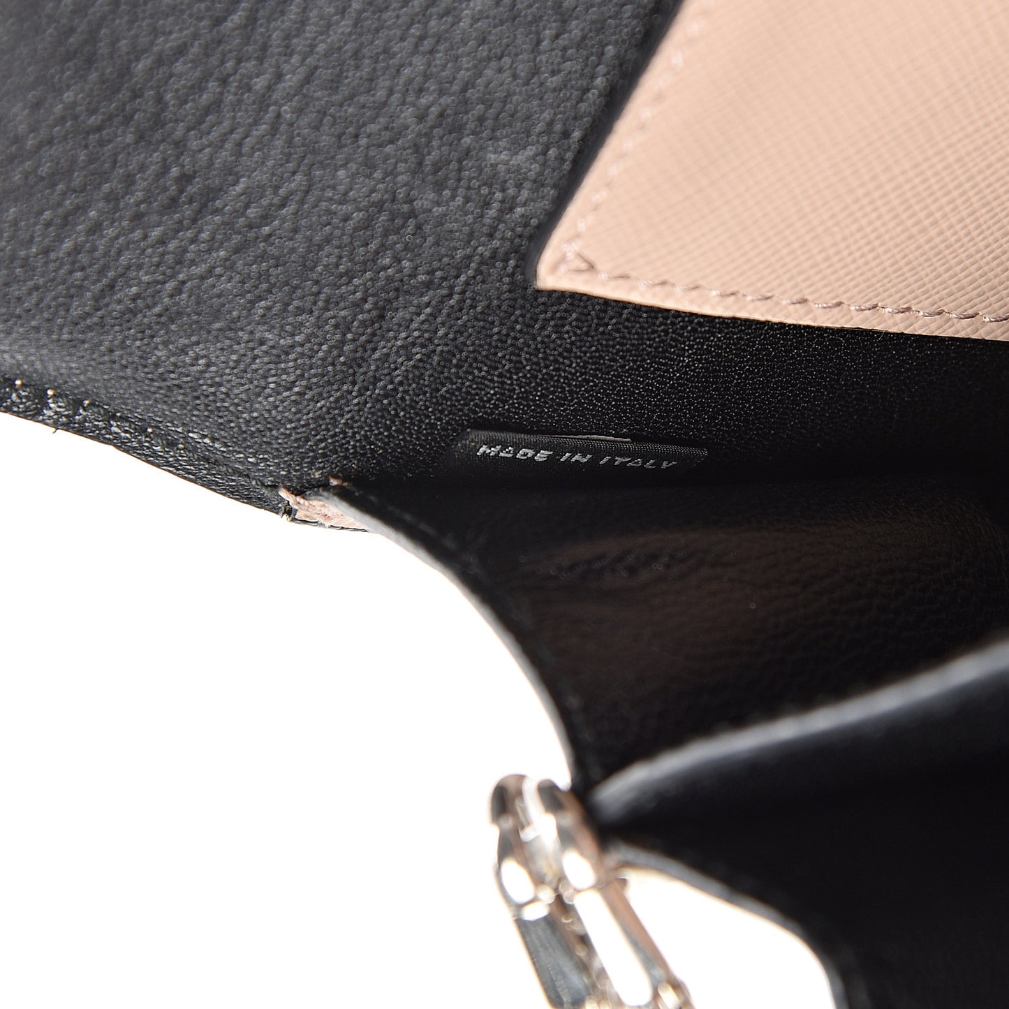 Saffiano Lux Sound Shoulder Bag Cipria