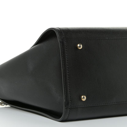 Chanel Caviar Small Studded Deauville Tote Black 8 of 12