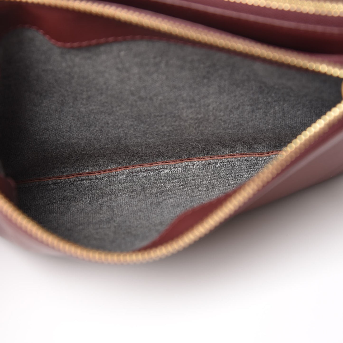 Smooth Lambskin Small Trio Crossbody Bag Burgundy