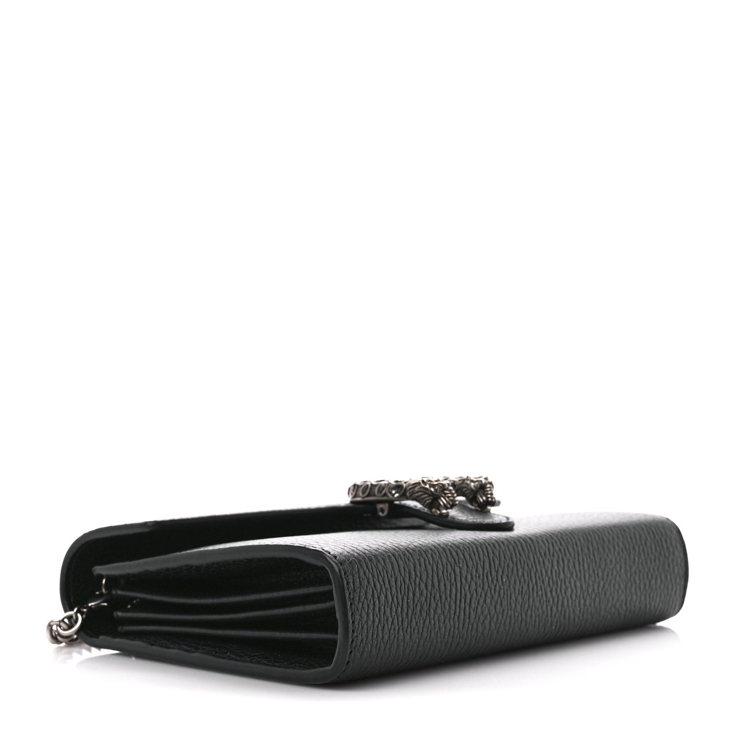Calfskin Mini Dionysus Chain Wallet Black