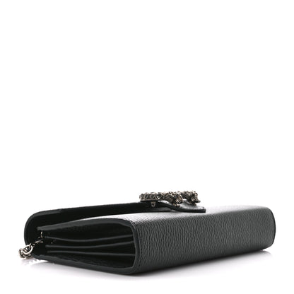 Gucci Calfskin Mini Dionysus Chain Wallet Black 4 of 12