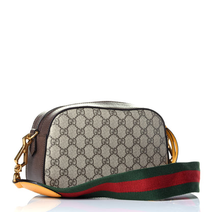 Gucci GG Supreme Monogram Web Neo Vintage Shoulder Bag Beige New Acero Crop 3 of 9